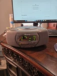 Memorex MC-2862 Silver Dual Alarm Clock Am/fm Radio Cd Player Stereo. Fixed Price $25.00.