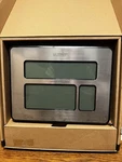Crosse Atomic Full Calendar Clock With Extra Large Digits. Fixed Price $15.00.