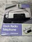 Conair Clock Radio Telephone Silver With Digital TCR200MS 2002. Fixed Price $34.99.