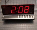 Vintage Spartus Electronic Digital Alarm Clock Model 1150 Retro Large Display. Fixed Price $8.00.