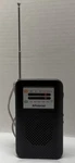 Polaroid Portable Pocket Am/fm Radio PR100 W/ 9" Antenna Black Tested. Fixed Price $11.98.