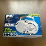 Jwin JX-M19 Am/fm/tv/weather Radio Ac/dc Dual Power Portable New Read. Fixed Price $29.99.