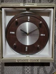 Timekeeper 6014 10.5" Round Dark Wood Silver Dial Wall Clock, New!. Fixed Price $24.99.