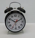 Maples 4" Black Finish -double Bell Quartz Alarm Clock. Fixed Price $24.99.