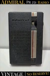 Vintage Admiral Am Solid State Portable Radio Model PR-251 Tested & Works. Fixed Price $9.69.
