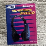 Vtg Memorex Am/fm Headphone Radio Model 224TRB 90S Blue Earphones New!. Fixed Price $24.00.