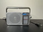 Qfx R-24 AM/FM/SW1/SW2 Retro-styled 4-BAND Mini Radio +built-in Speaker. Fixed Price $16.00.