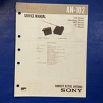 Sony AN-102 Service Manual Original Paper Oem Repair Guide Usa. Fixed Price $85.40.