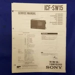Sony ICF-SW15 Service Manual Original Paper Oem Repair Guide Usa. Fixed Price $19.96.