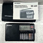 Sangean FM/MW/SW1-8 Portable Radio SG-631 With Instructions And Carry Case Works. Fixed Price $49.95.