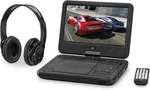 Portable Bluetooth Dvd Player 10.1" W/ Wireless Headphones Rotate Gpx PDB1077B. Fixed Price $49.99.