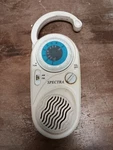 Spectra Am Fm Shower Radio Water Resistant WM-60 Works/missing Button. Fixed Price $7.50.