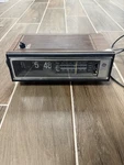 Vintage General Electric Flip Alarm Clock Radio Am/fm 7-4410D. Fixed Price $109.95.