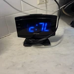 Sharp Model SPC106 Digital Alarm Clock (large Blue Display) Works. Fixed Price $9.00.