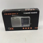 New Qfx Compact Fm TV/MW/SW1-7 Multiband Receiver Radio Model R-9 Open Bo. Fixed Price $29.99.