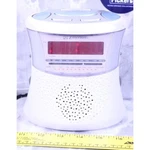 Emerson Radio Alarm Clock Am/fm CK7330 Pearl White Red Lcd Display Works G. Fixed Price $12.24.