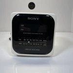 Sony Dream Machine ICF-C120 Am/fm Clock Radio Tested & Working White Cube. Fixed Price $19.95.