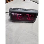 Micronta Vintage Large Red Led Digital Alarm Clock Radio Shack 63-802 Gray. Fixed Price $15.99.