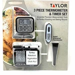 Taylor 3 Piece Thermometer & Timer Set. Fixed Price $9.99.