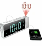 Projection Digital Alarm Clock Radio Am/fm Time Mobile Device W Usb Phone Charge. Fixed Price $18.99.