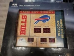 Evergreen Team Scoreboard Clock Audio Dock Bluetooth Multicolor Buffalo Bills. Fixed Price $198.99.