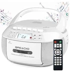 Greadio Boombox CD-X2A Player Cassette, Bluetooth Am/fm Radio Usb. Fixed Price $35.99.