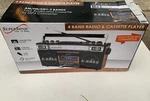 Open Box Supersonic SC-3200 Retro Boom Am/fm/ 4-BAND Radio & Cassette Player. Fixed Price $47.27.