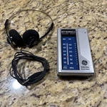 General Electric Portable Am/fm Headset Radio Model 7-1625A Working Tested. Fixed Price $15.20.