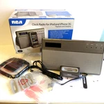 Rca Alarm Clock Radio RC651 With Iphone Ipod Play & Charging Aux Port. Fixed Price $20.00.