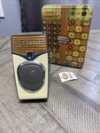 Fossil Authentic Am/fm Radio New With Tag Tin Box Earphone Jack Stand Handle. Fixed Price $45.99.