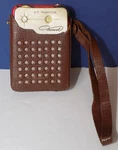 Vintage Marvel 6YR-19 Six-transistor Am Micro Radio Leather Case Circa 2"X3". Fixed Price $93.00.