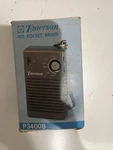 Vintage Emerson Am Model P3400B Transistor Pocket Radio. Fixed Price $22.00.