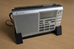 3D-PRINT Desktop Radio / Holder Black Abs Free Standing For Sony ICF-SW35. Fixed Price $32.66.
