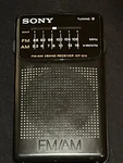 Sony ICF-S14 Black Portable Am/fm 2 Band Receiver Radio Brand Case. Fixed Price $14.50.