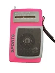 Vintage Sony SRF-34 Am/fm Portable Radio Pink Sports Walkman Style. Fixed Price $25.00.