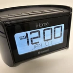 Ihome IBT230 Bluetooth Alarm Clock Calendar Radio Speaker Black Dimmable. Fixed Price $21.95.