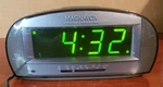 Magnavox Alarm Clock Radio Am/fm MCR140/17 Big Display Tested Working. Fixed Price $10.00.