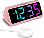Loud Alarm For Heavy Sleepers, Plug-in Rgb Vibrating Clocks With Bed. Fixed Price $27.01.
