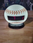 Sonic Glow Baseball Alarm Clock With Recordable Bed Shaker- SBW100BBS. Fixed Price $28.00.