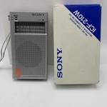 Vintage Sony ICF-210W Fm/am 2BAND Receiver W/ Box! Rare!. Fixed Price $32.50.