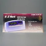 Scott E-z Set Am/fm Clock Radio W/dual Alarms SCR120 New. Fixed Price $21.95.