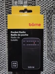 Borne Pocket Am/fm Portable Radio, New!. Fixed Price $17.75.
