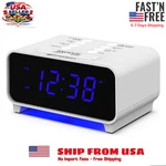 Emerson Smartset Dual Alarm Clock Radio Digital Blue Led Display Auto Time. Fixed Price $19.15.