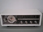 Sony Vintage Wood Japan Clock Radio Model 8FC - 75W 9 Transistor, Painted White. Fixed Price $29.72.