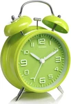 Peakeep Inches Twin Bell Loud Alarm Clock For Heavy Sleepers, 4", Green. Fixed Price $24.64.