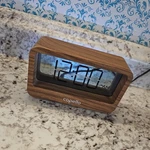 Capello Window Digital Alarm Clock With Usb 2A Charger Wood Finish. Fixed Price $9.99.