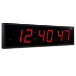Ivation 24 In. Large Digital Wall Mount Clock Led With Remote Red. Fixed Price $126.65.