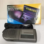 Sharper Image Si 584 Am Fm Smoke Alarm Companion Portable Clock Radio Black. Fixed Price $14.95.