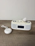 Wake And Ipod Alarm Clock & Cord- White W/iluv Smartshaker 3 Included. Fixed Price $30.00.