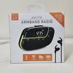Ilive Armband Radio Black With Bright Green Trim. Fixed Price $29.99.